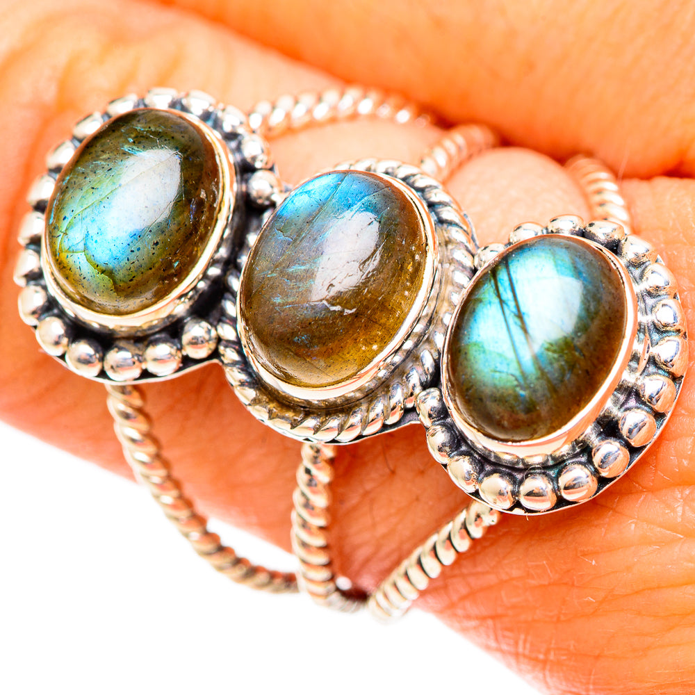 Labradorite Rings handcrafted by Anasilvercos - RING108282