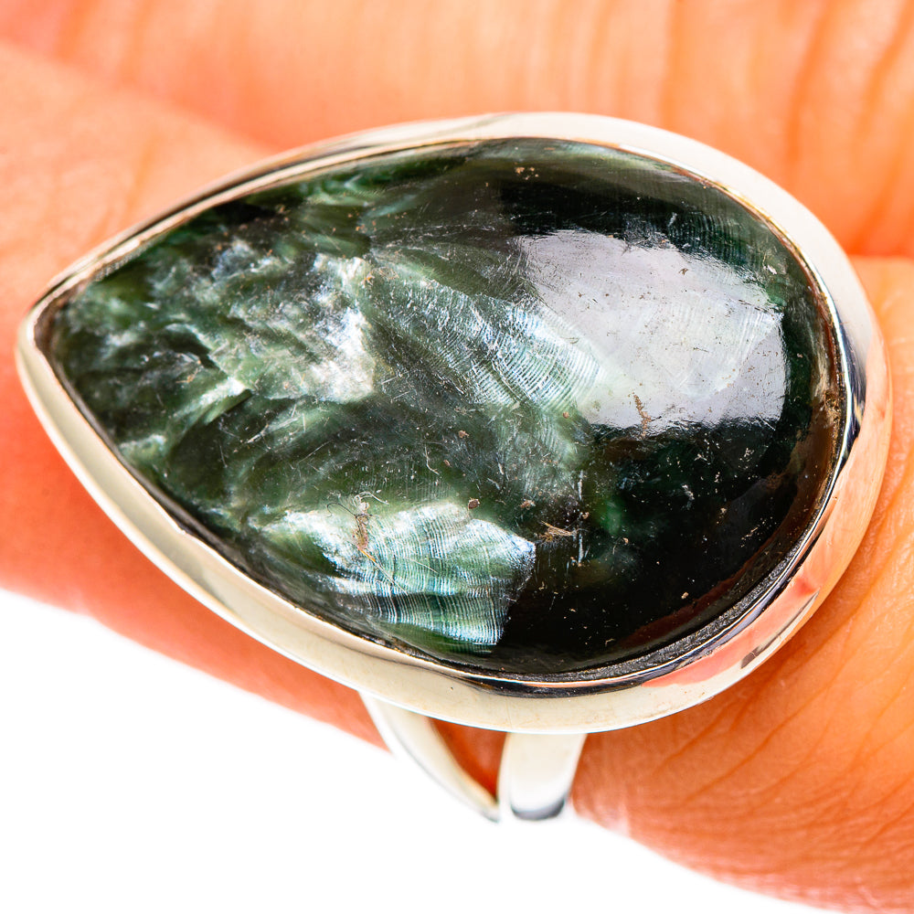 Seraphinite Rings handcrafted by Anasilvercos - RING108289