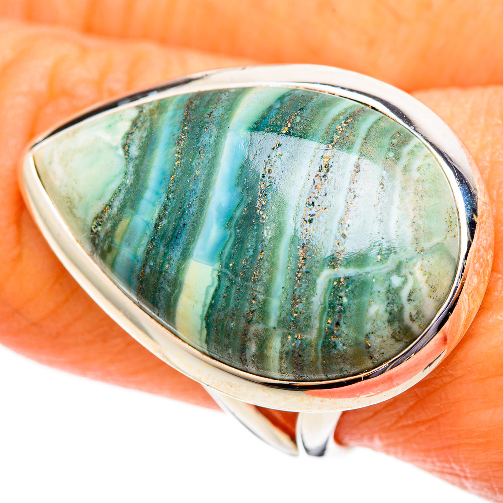 Ocean Jasper Rings handcrafted by Anasilvercos - RING108292