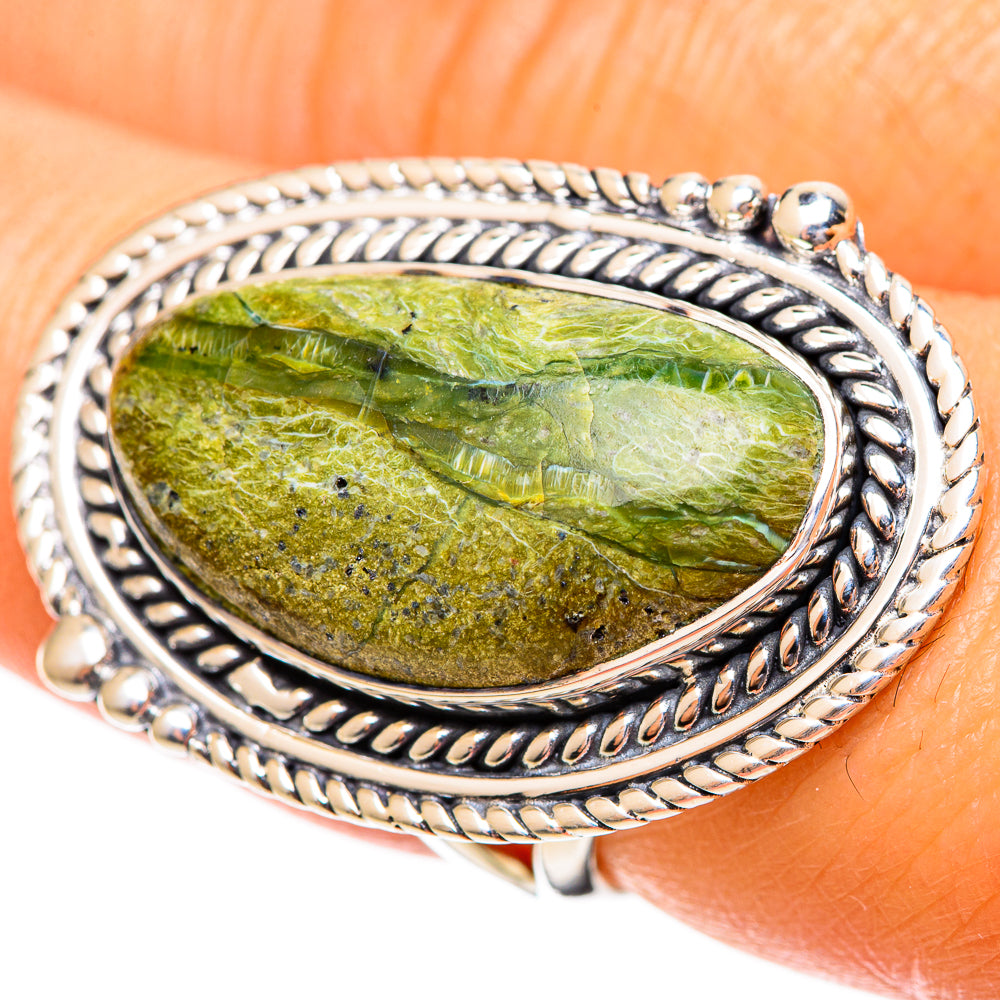 Rainforest Jasper Rings handcrafted by Anasilvercos - RING108294