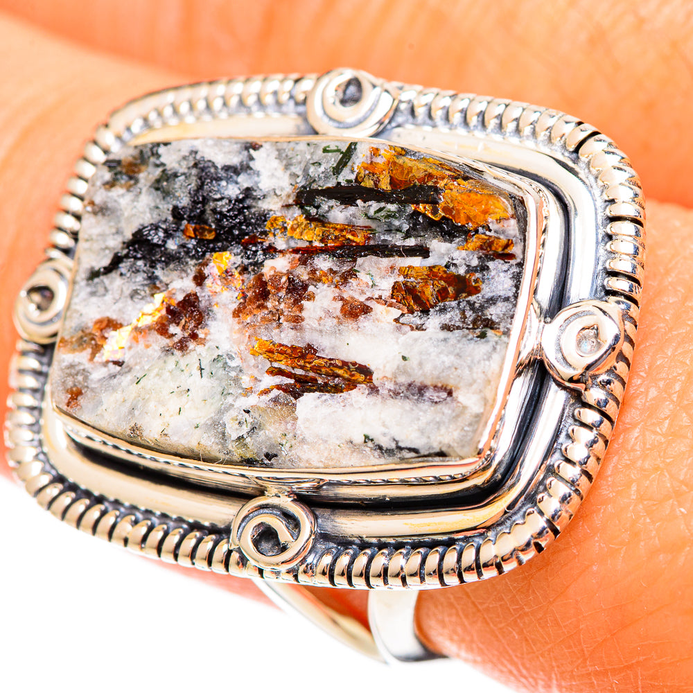 Astrophyllite Rings handcrafted by Anasilvercos - RING108297