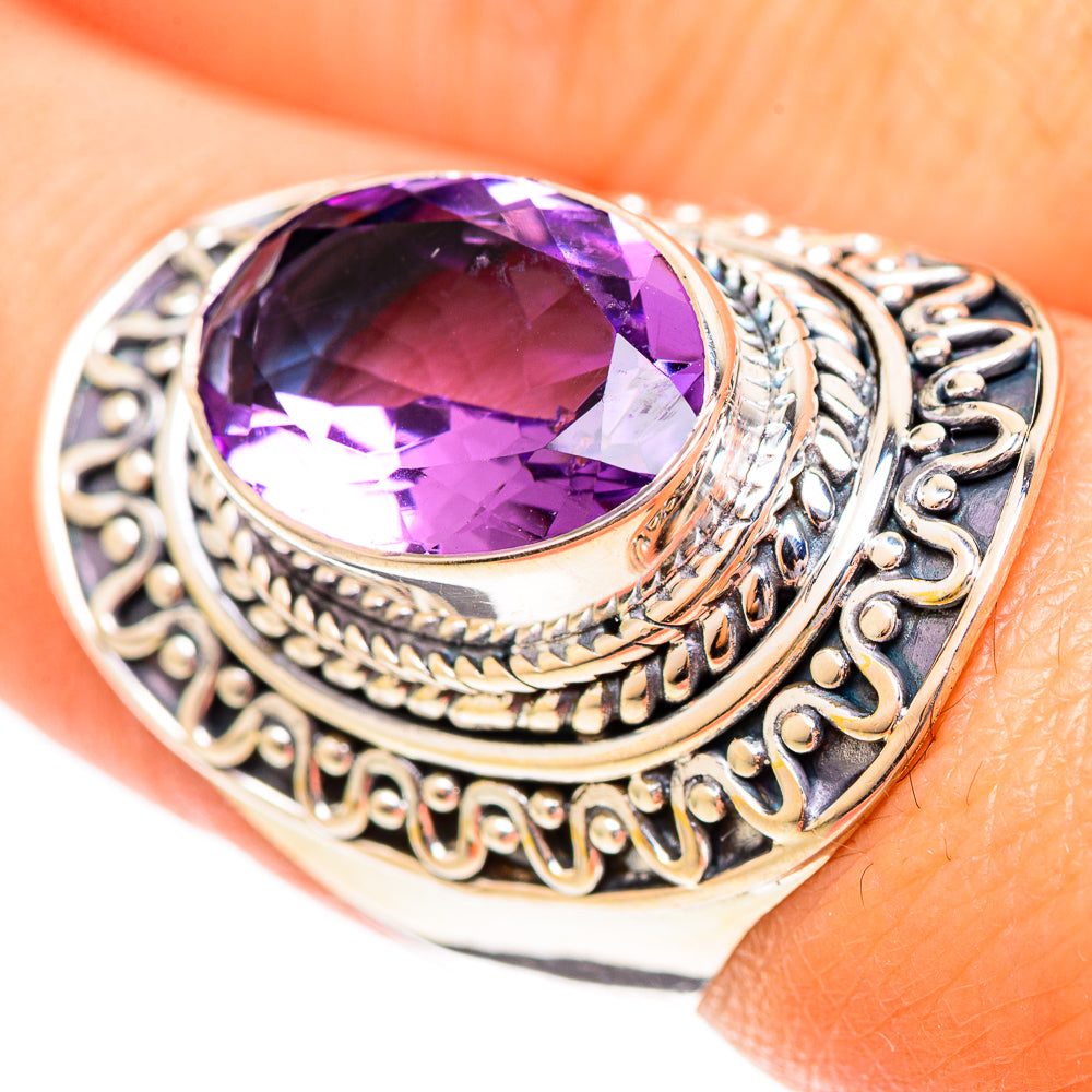 Amethyst Rings handcrafted by Anasilvercos - RING108302