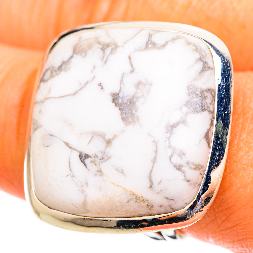 Howlite Rings handcrafted by Anasilvercos - RING108310