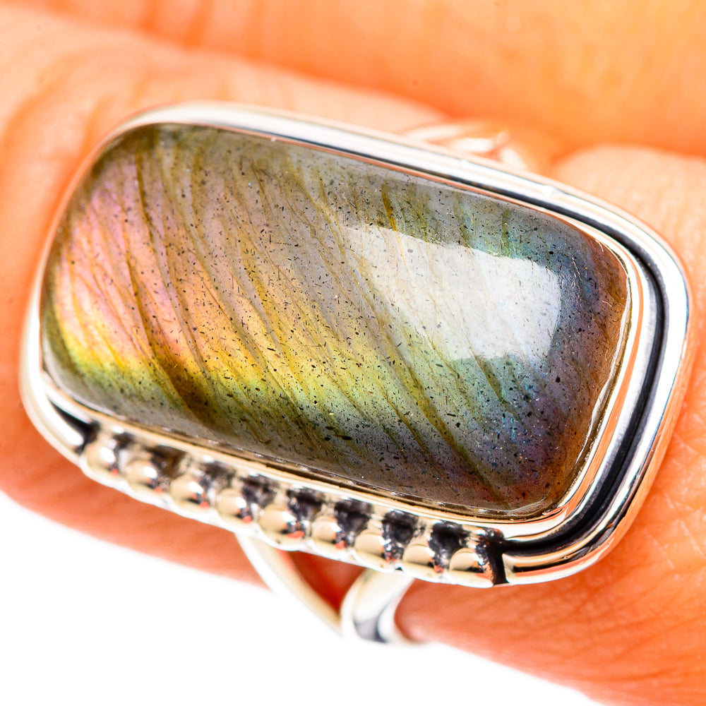 Labradorite Rings handcrafted by Anasilvercos - RING108317