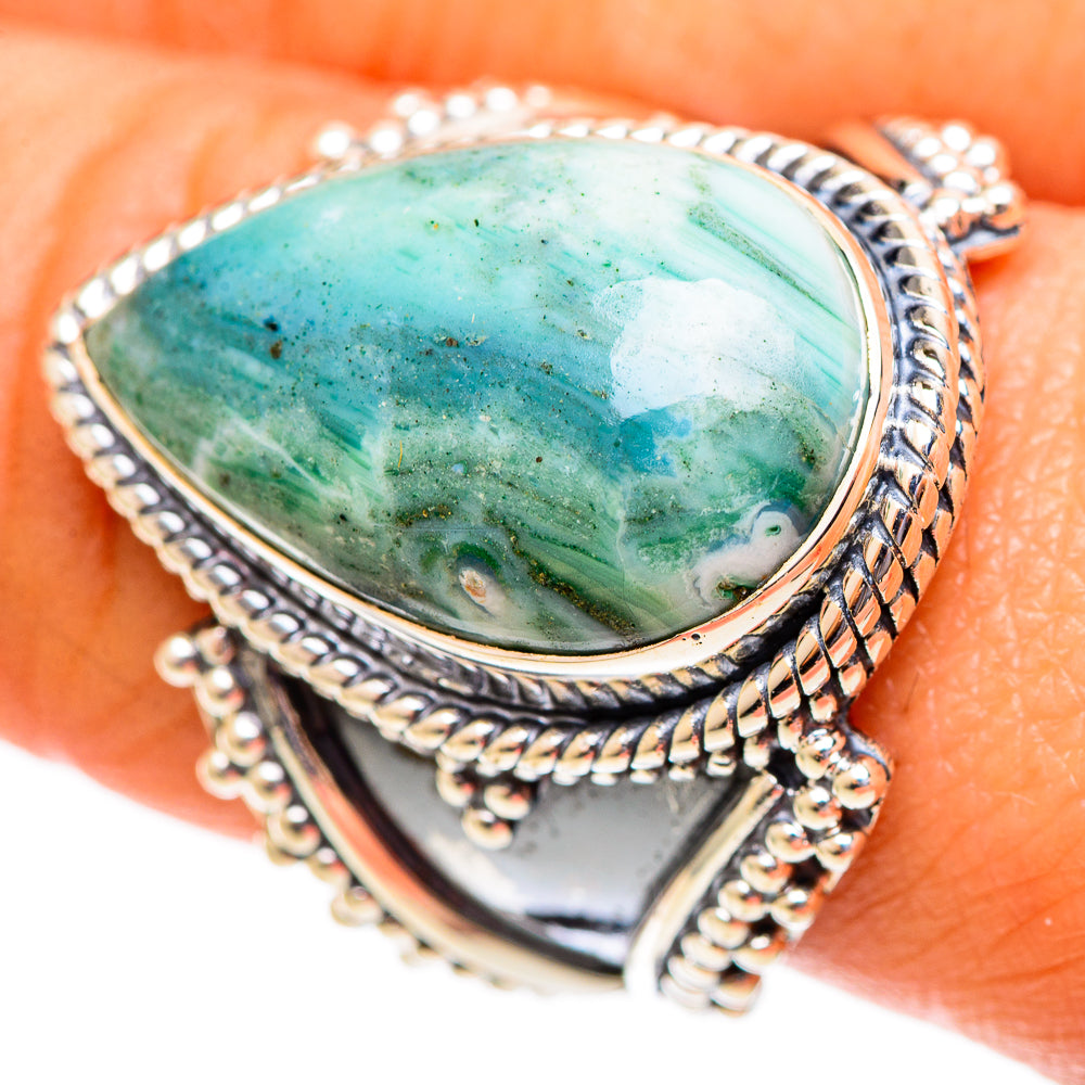 Ocean Jasper Rings handcrafted by Anasilvercos - RING108325