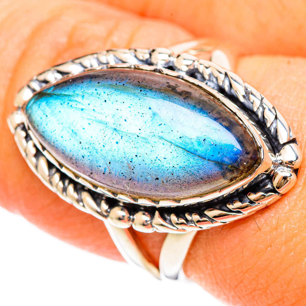 Labradorite Rings handcrafted by Anasilvercos - RING108333