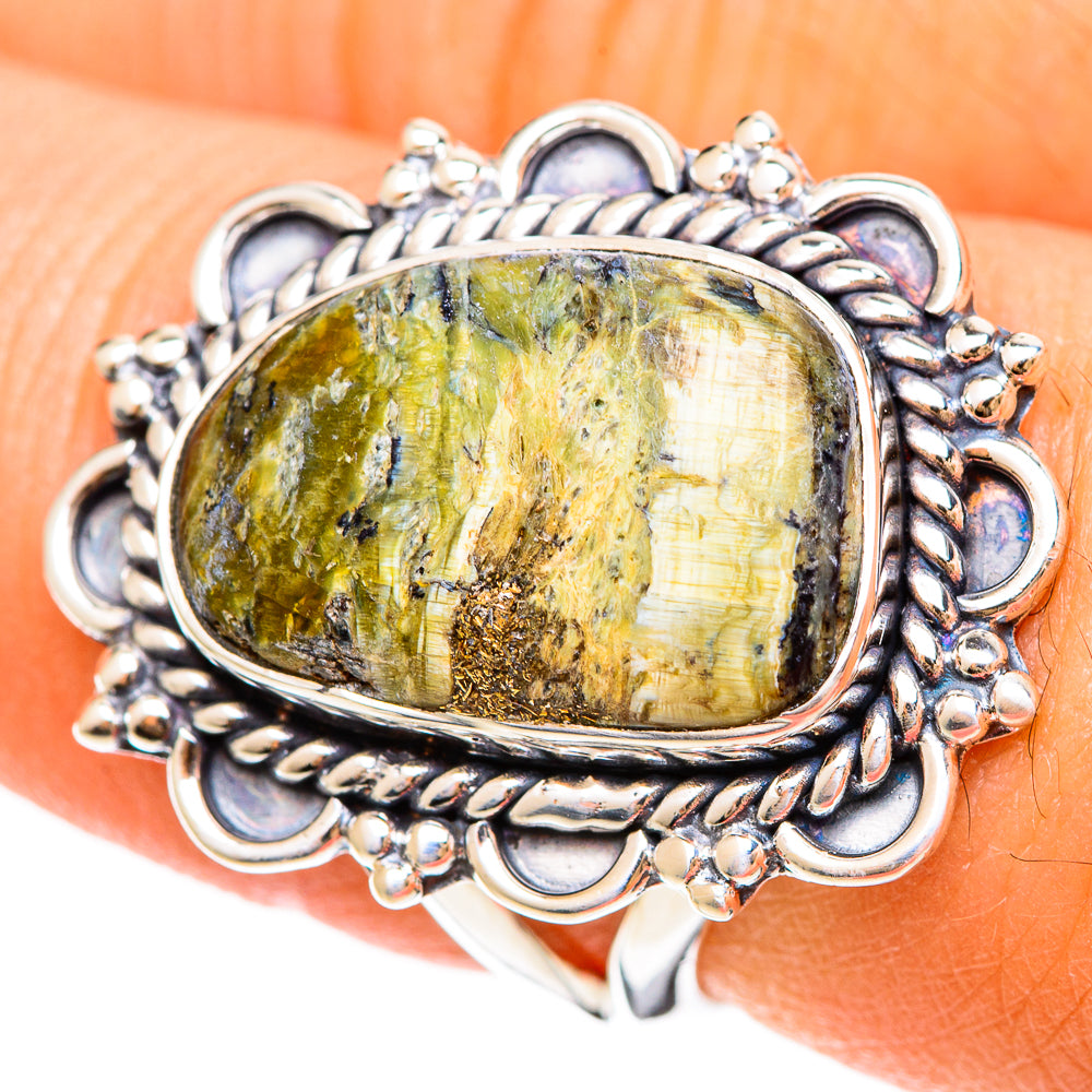 Rainforest Jasper Rings handcrafted by Anasilvercos - RING108335