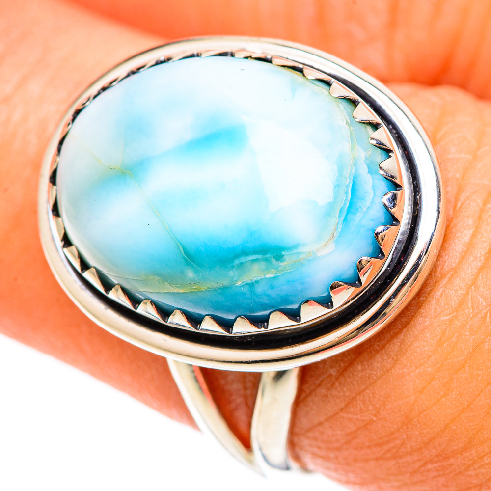 Larimar Rings handcrafted by Anasilvercos - RING108370