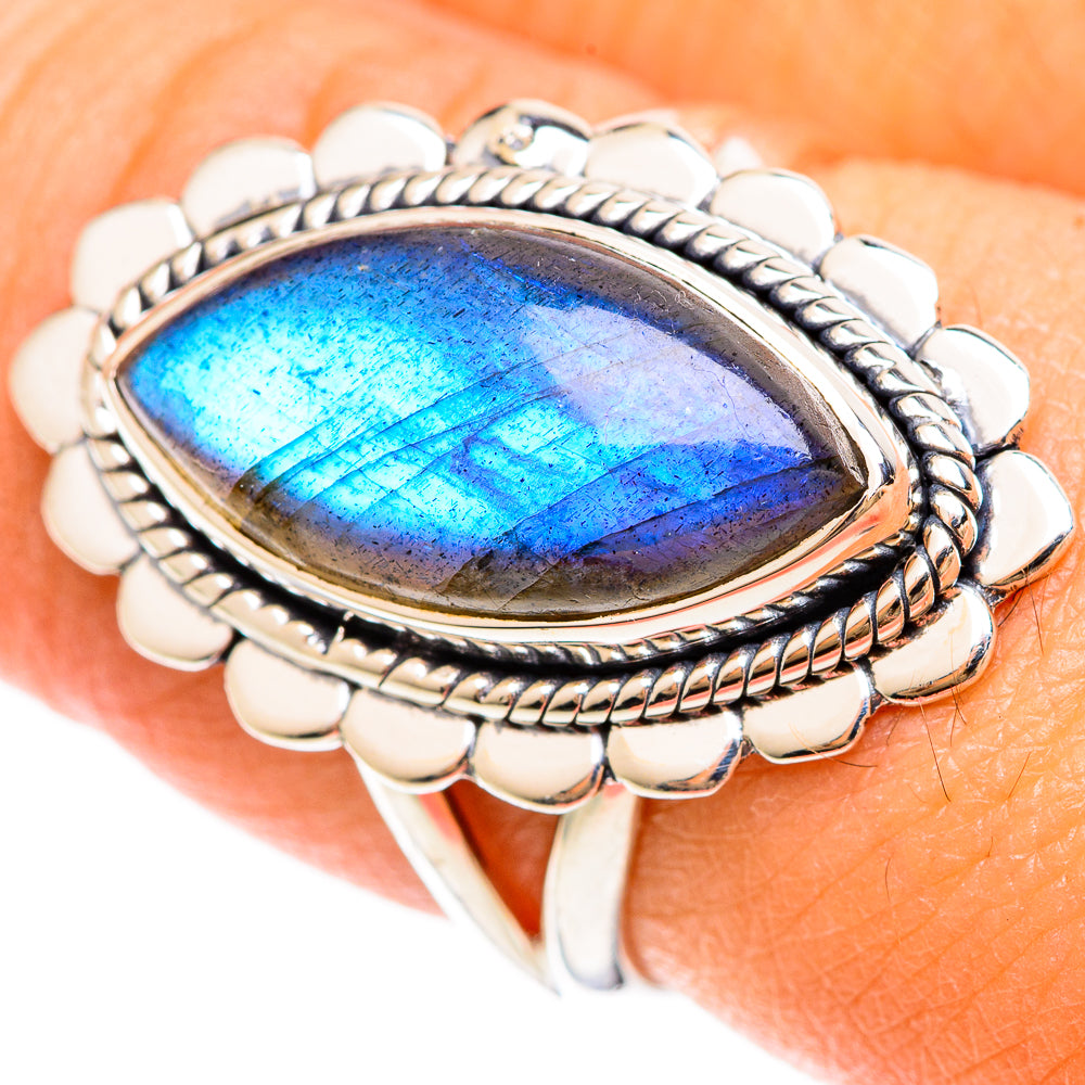 Labradorite Rings handcrafted by Anasilvercos - RING108371