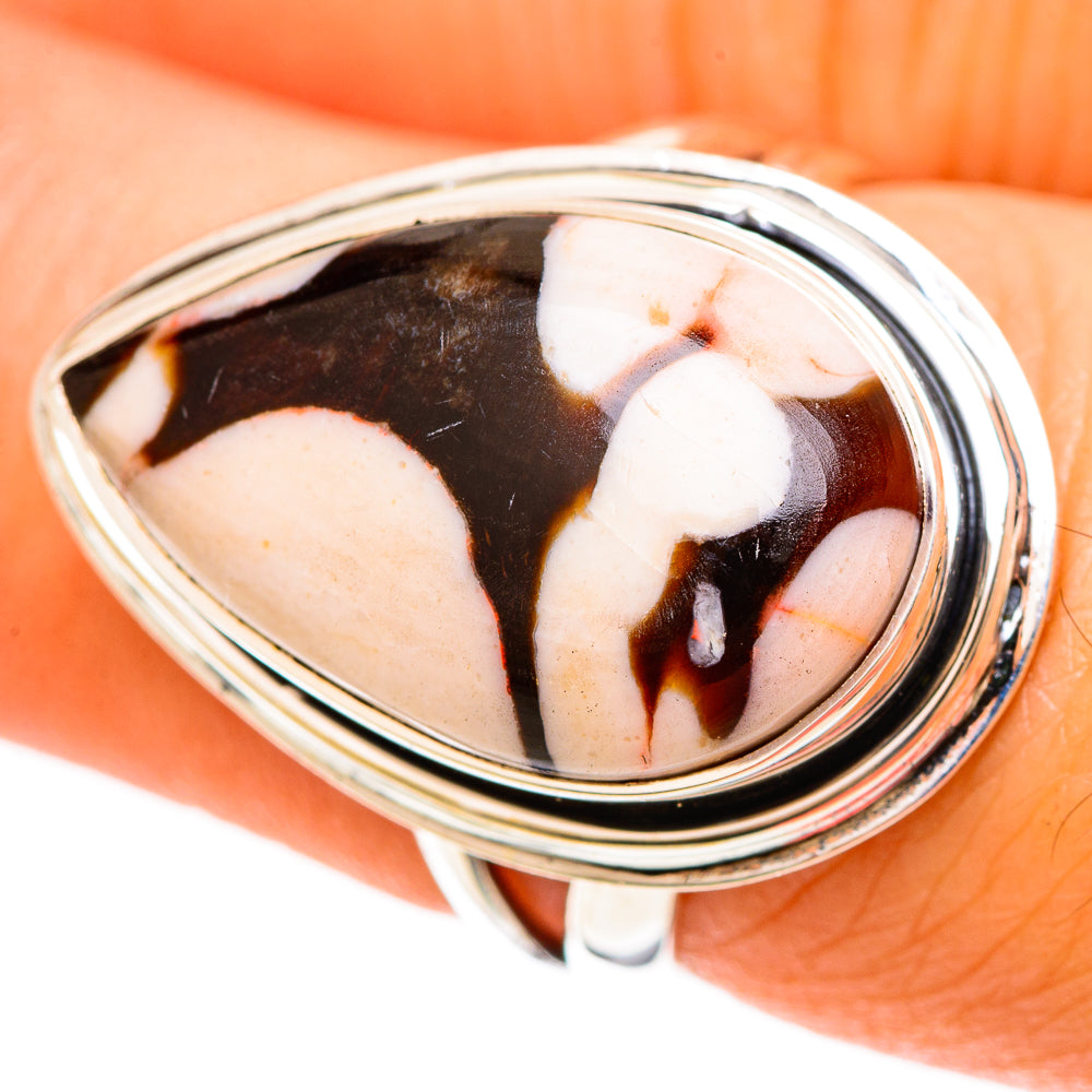 Peanut Wood Jasper Rings handcrafted by Anasilvercos - RING108386