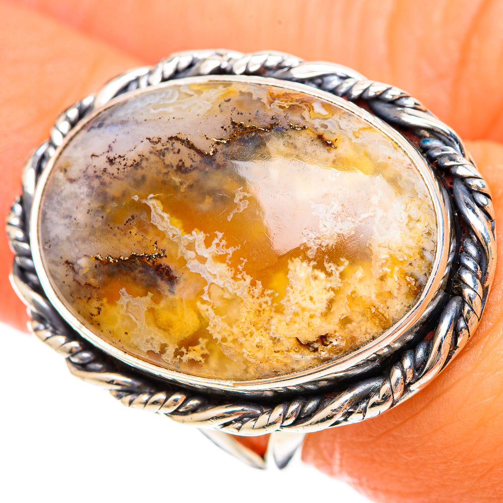 Plume Agate Rings handcrafted by Anasilvercos - RING108387