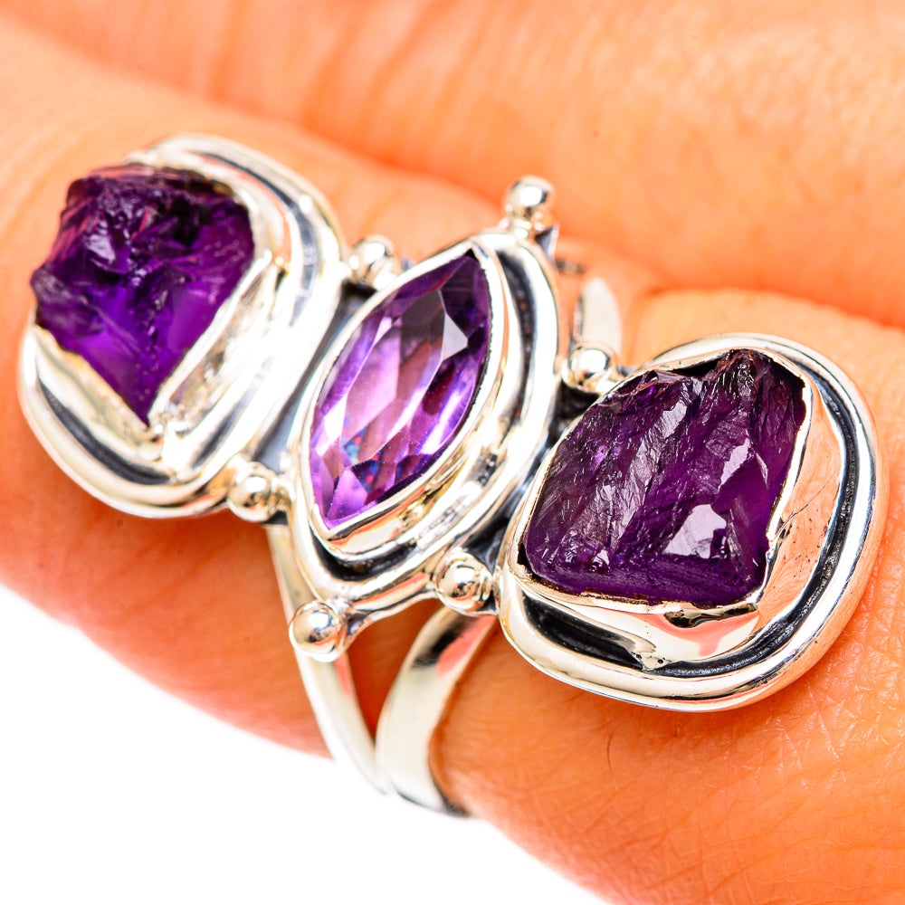 Amethyst Rings handcrafted by Anasilvercos - RING108394