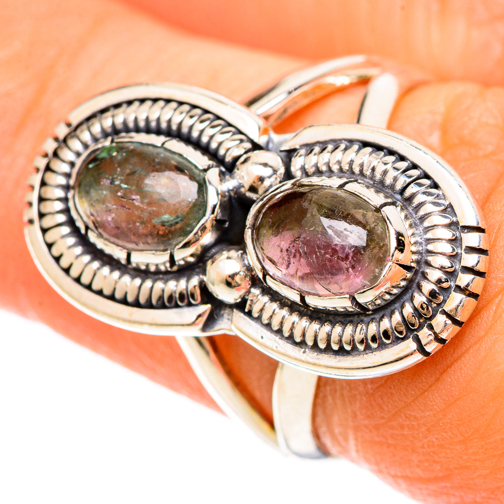 Watermelon Tourmaline Rings handcrafted by Anasilvercos - RING108446