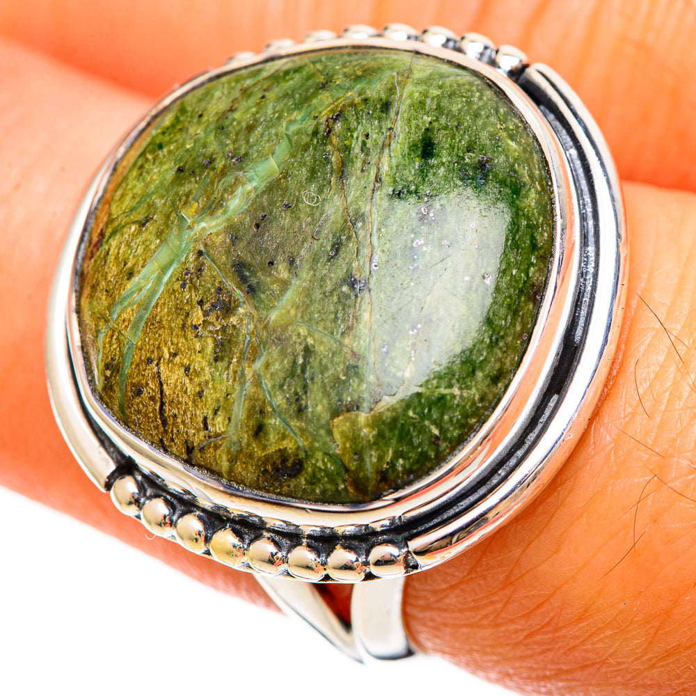 Rainforest Jasper Rings handcrafted by Anasilvercos - RING108457