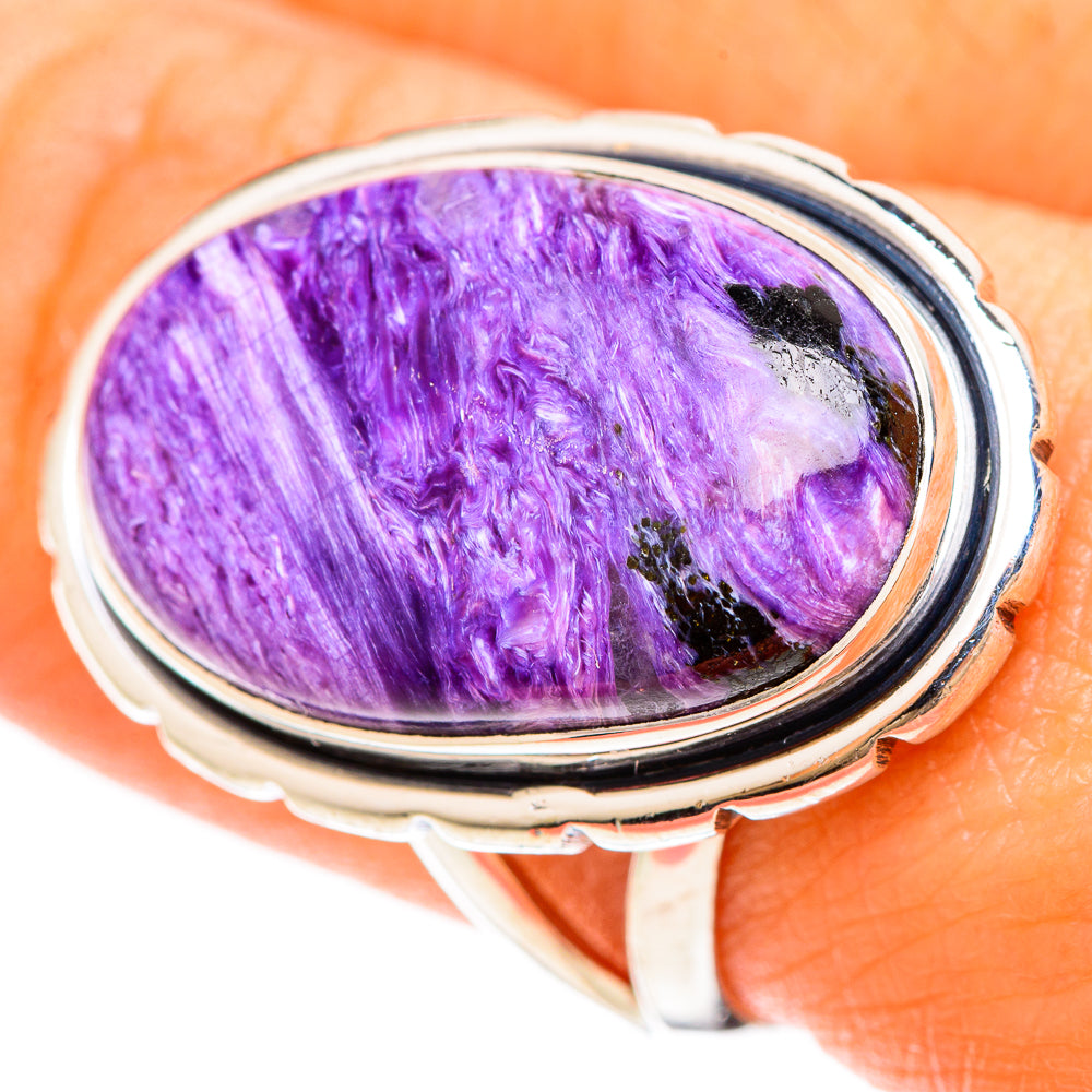 Charoite Rings handcrafted by Anasilvercos - RING108470