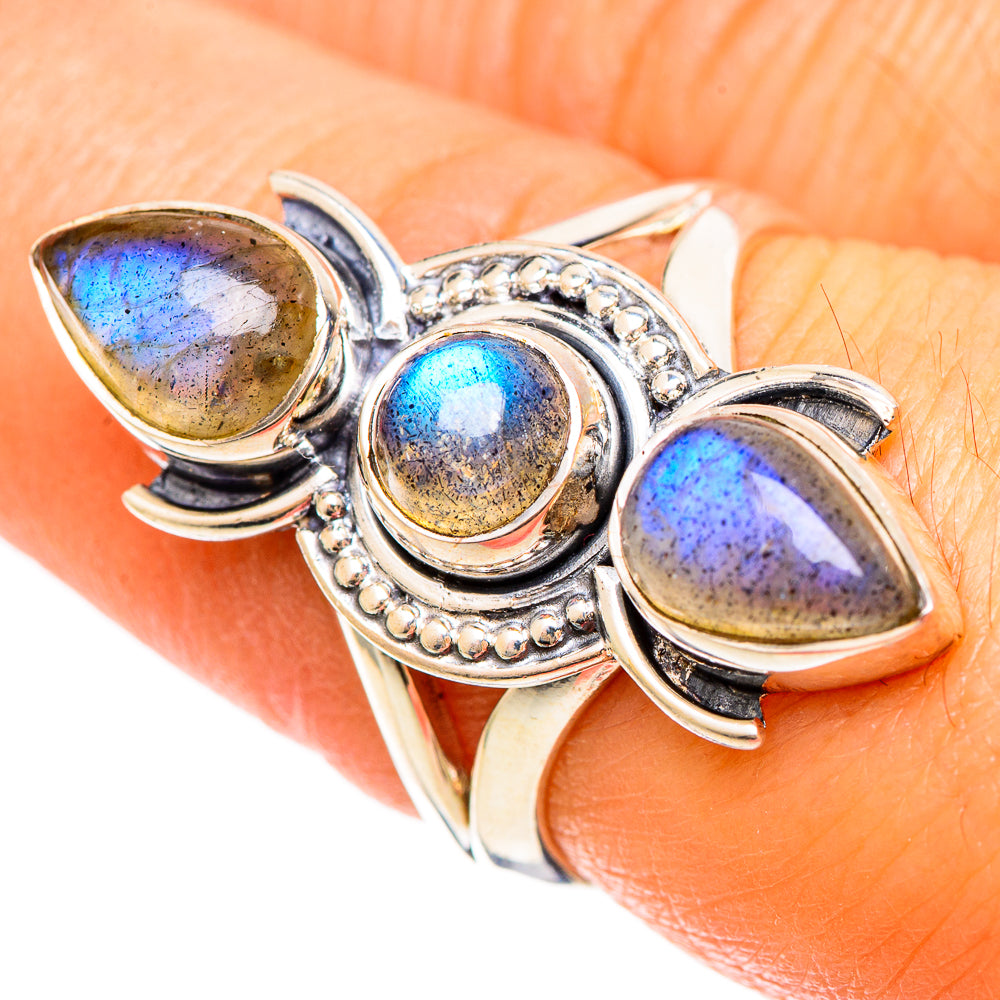 Labradorite Rings handcrafted by Anasilvercos - RING108484