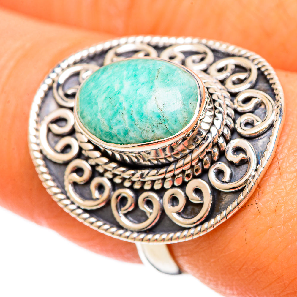 Amazonite Rings handcrafted by Anasilvercos - RING108490