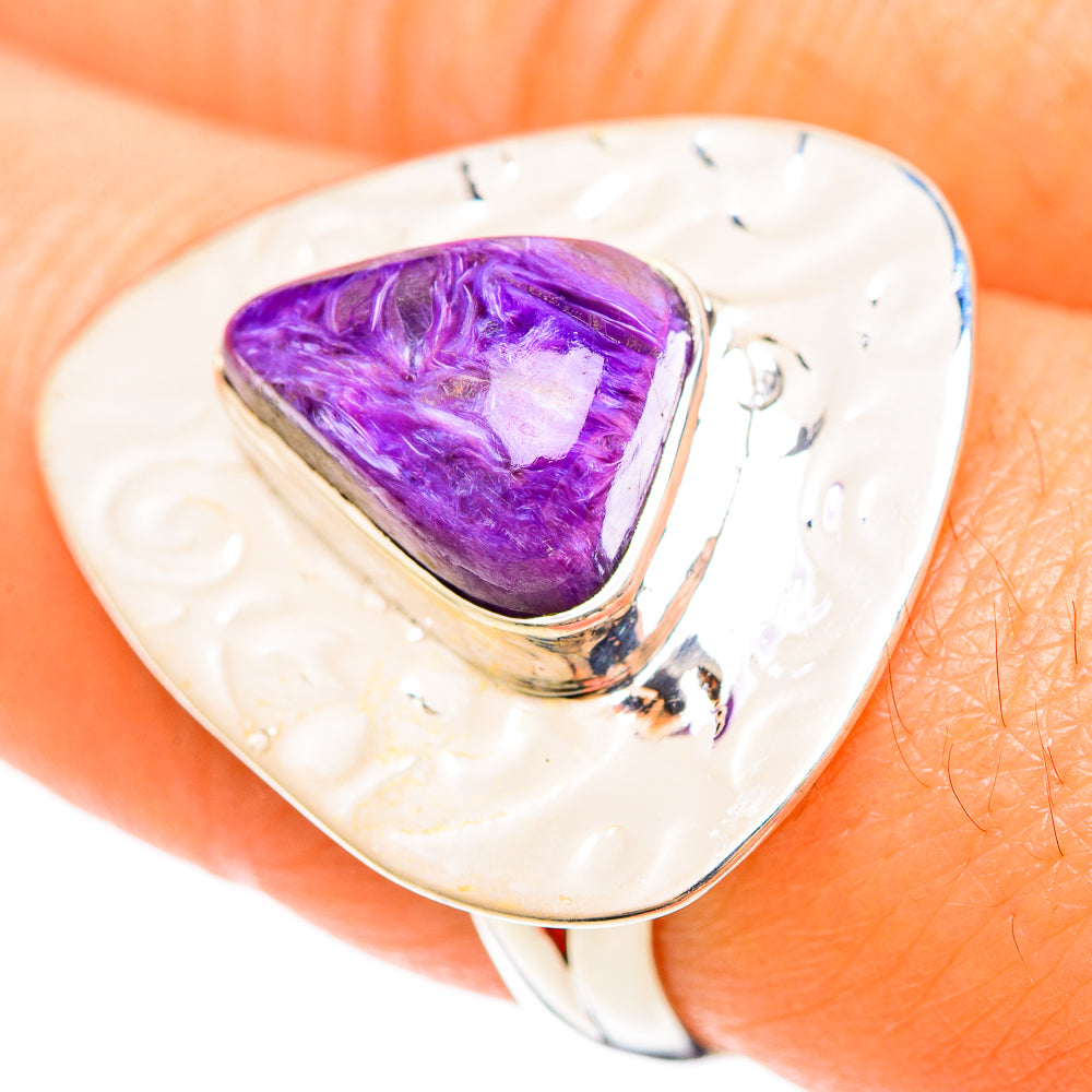 Charoite Rings handcrafted by Anasilvercos - RING108500