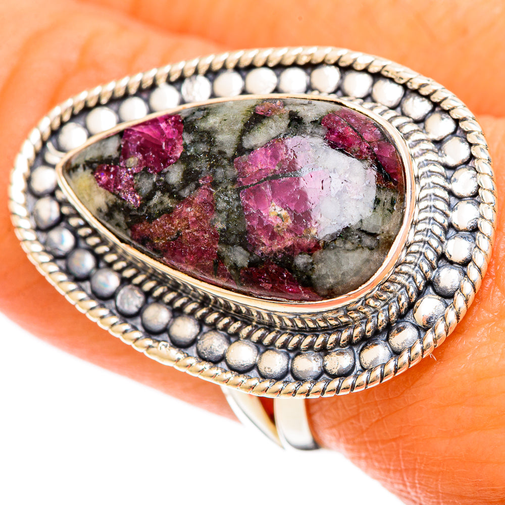 Russian Eudialyte Rings handcrafted by Anasilvercos - RING108503