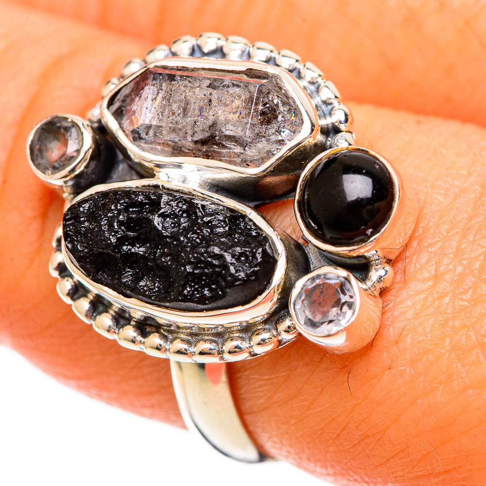 Tektite Rings handcrafted by Anasilvercos - RING108506