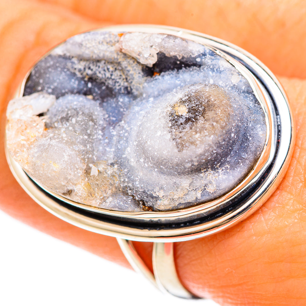 Desert Druzy Rings handcrafted by Anasilvercos - RING108515