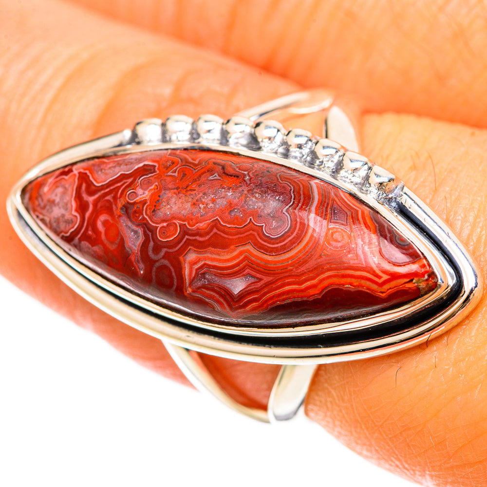 Crazy Lace Agate Rings handcrafted by Anasilvercos - RING108532