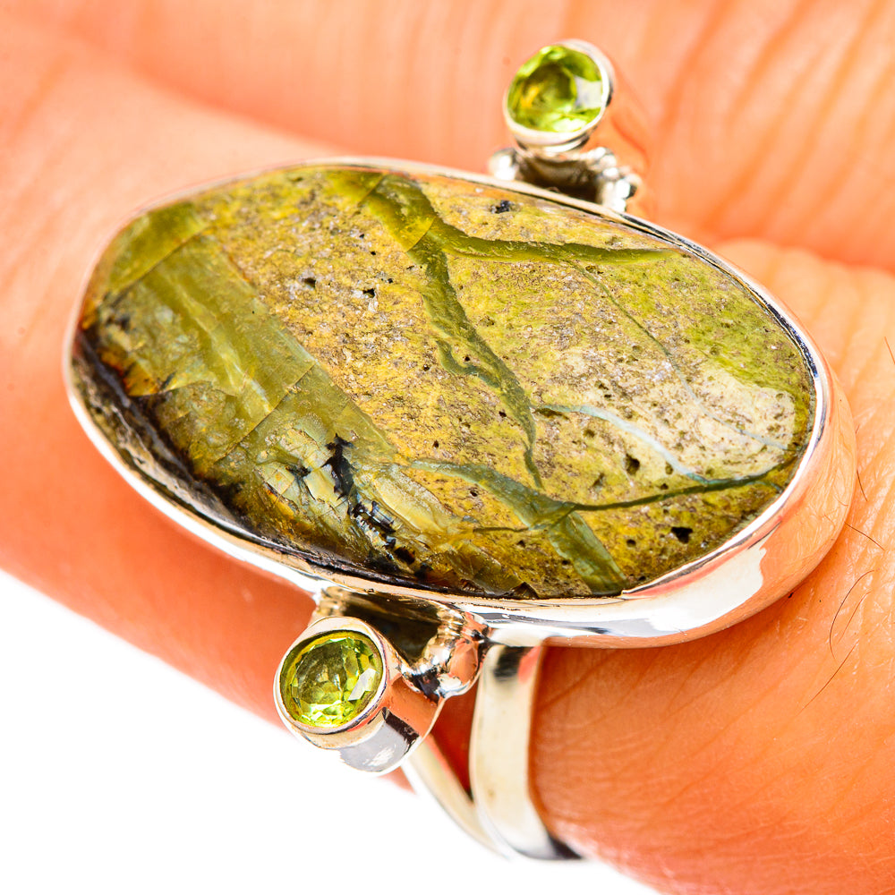 Rainforest Jasper Rings handcrafted by Anasilvercos - RING108561