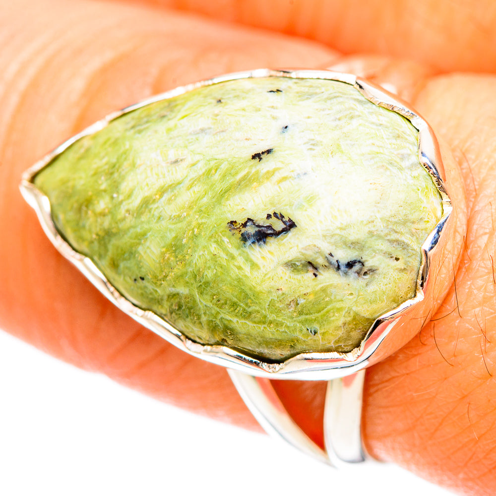 Rainforest Jasper Rings handcrafted by Anasilvercos - RING108563