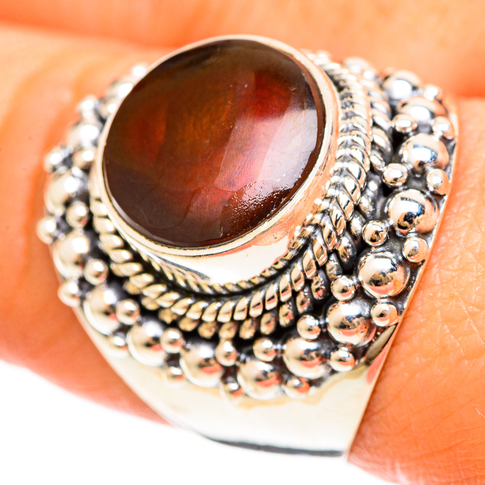 Mexican Fire Agate Rings handcrafted by Anasilvercos - RING108568