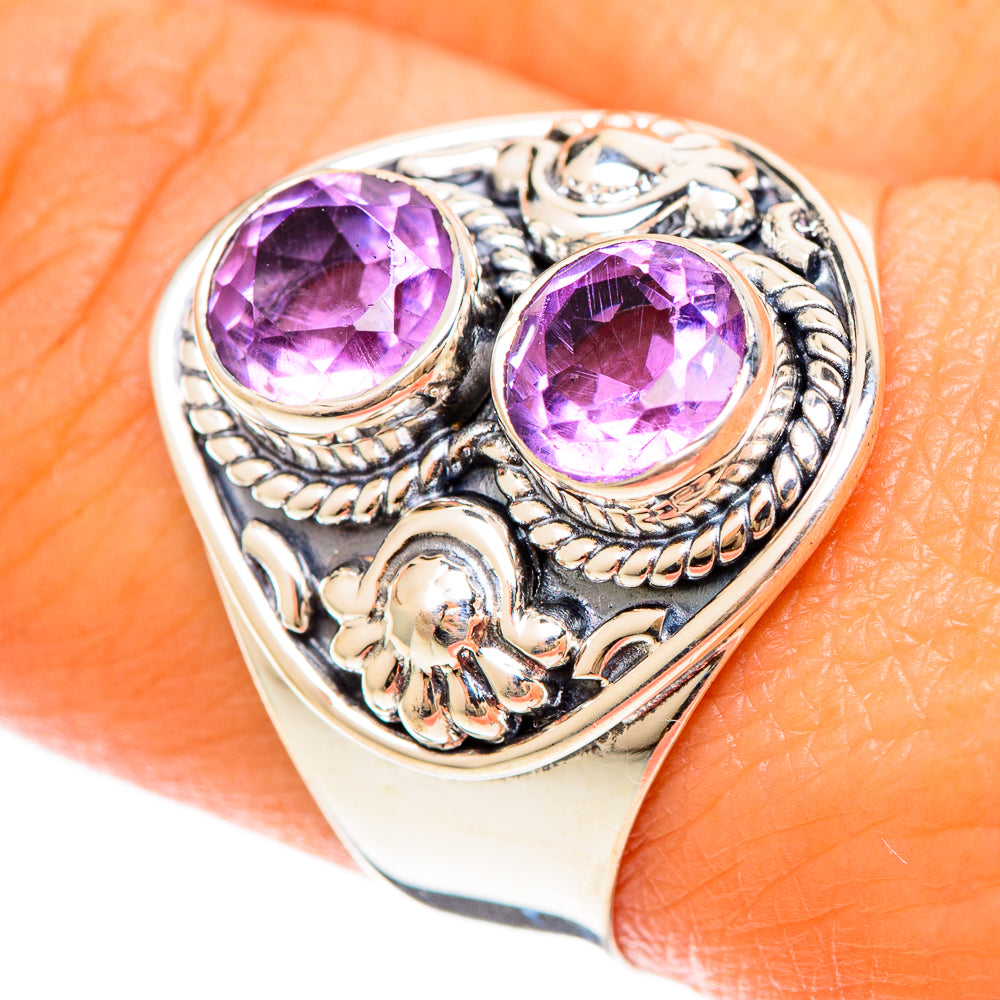 Amethyst Rings handcrafted by Anasilvercos - RING108570