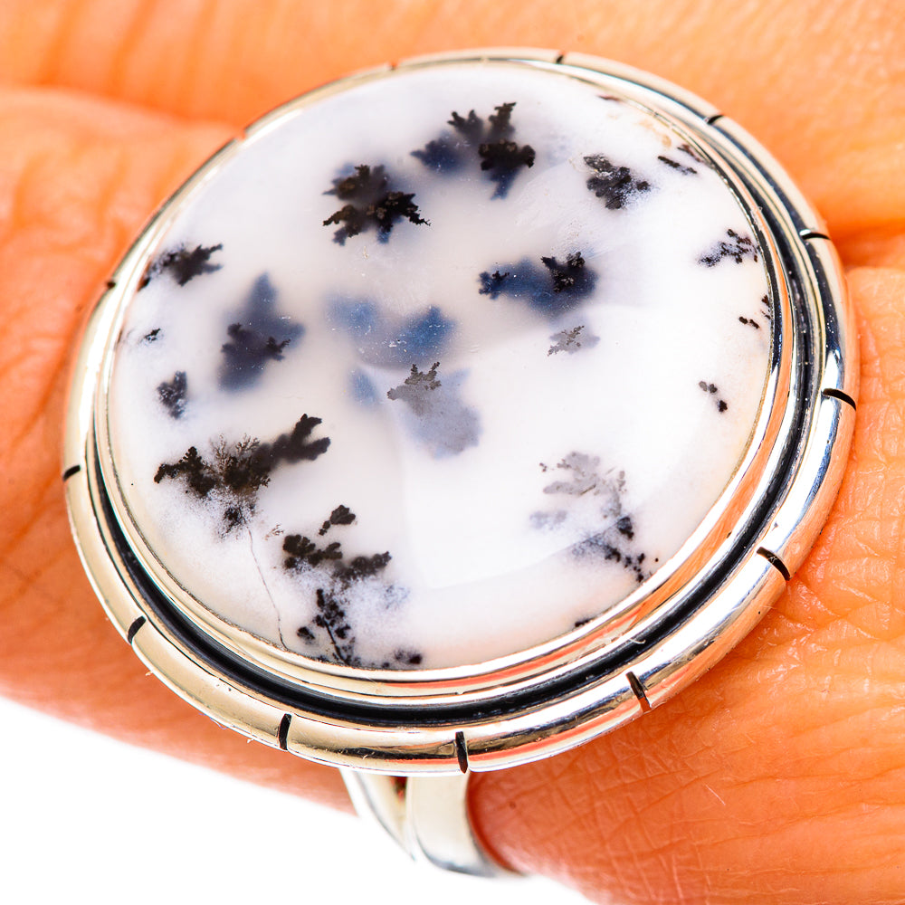 Dendritic Opal Rings handcrafted by Anasilvercos - RING108578