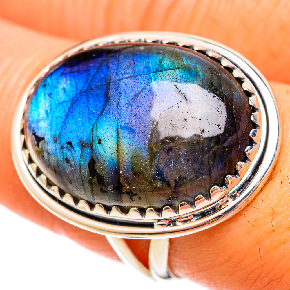 Labradorite Rings handcrafted by Anasilvercos - RING108584