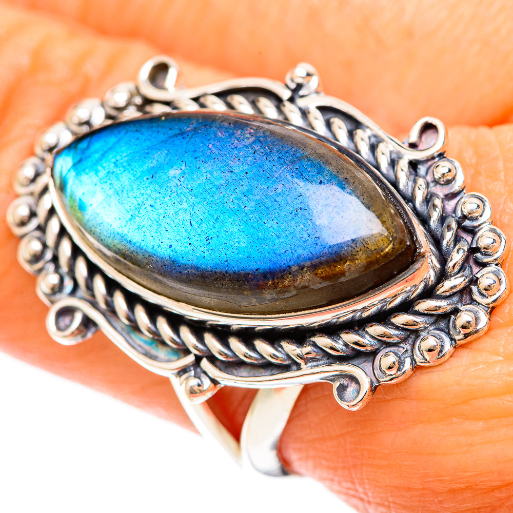 Labradorite Rings handcrafted by Anasilvercos - RING108586
