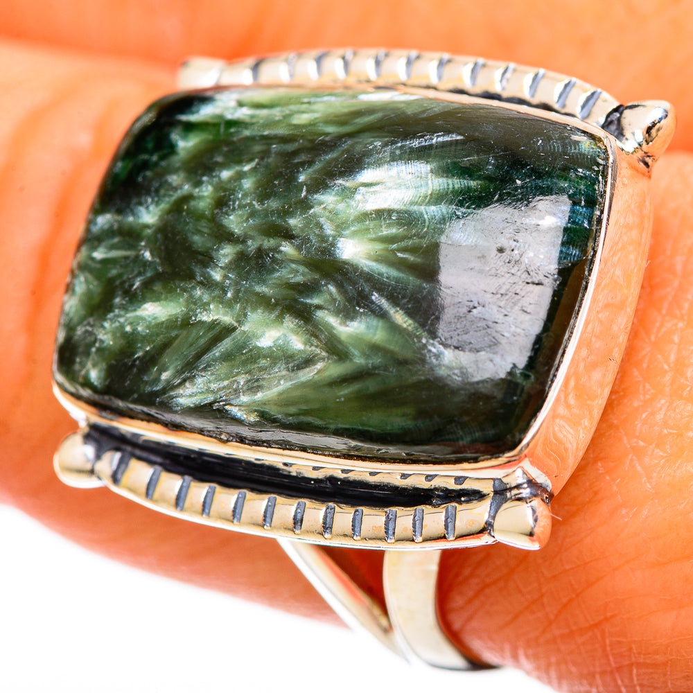 Green Copper Composite Turquoise Rings handcrafted by Anasilvercos - RING108592