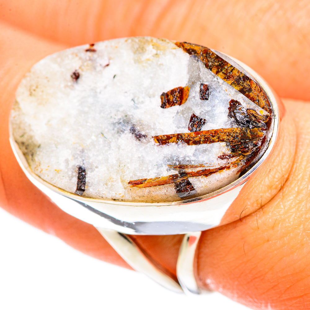 Astrophyllite Rings handcrafted by Anasilvercos - RING108600