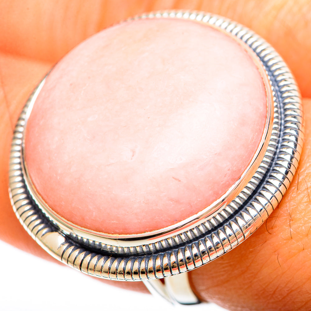 Pink Opal Rings handcrafted by Anasilvercos - RING108605