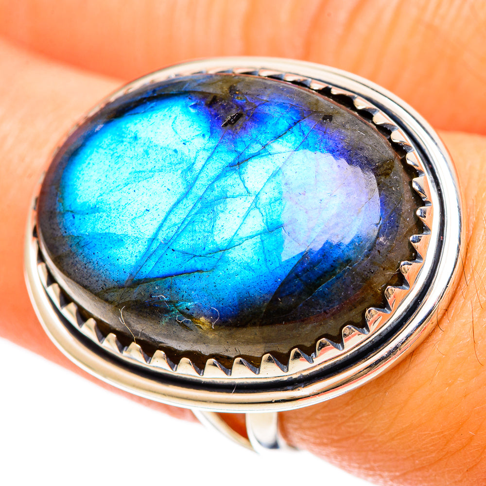 Labradorite Rings handcrafted by Anasilvercos - RING108618