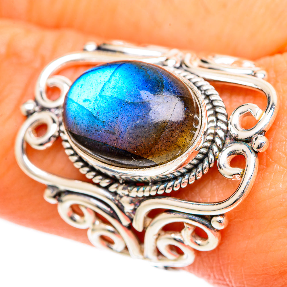Labradorite Rings handcrafted by Anasilvercos - RING108628