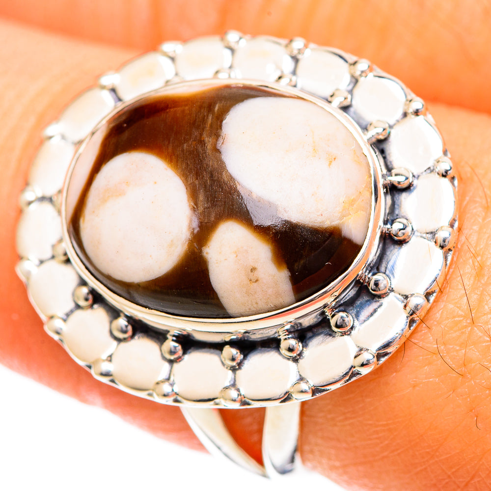 Peanut Wood Jasper Rings handcrafted by Anasilvercos - RING108639