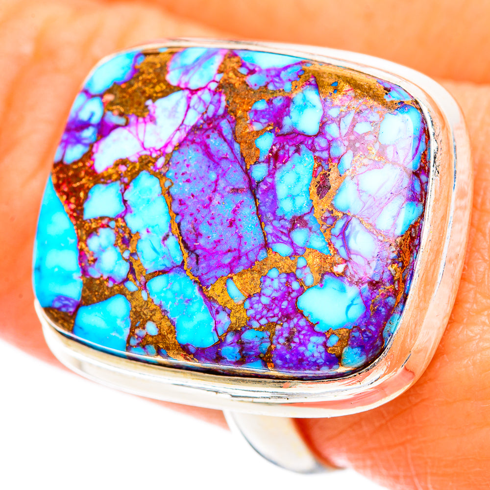 Spiny Oyster Turquoise Rings handcrafted by Anasilvercos - RING108649