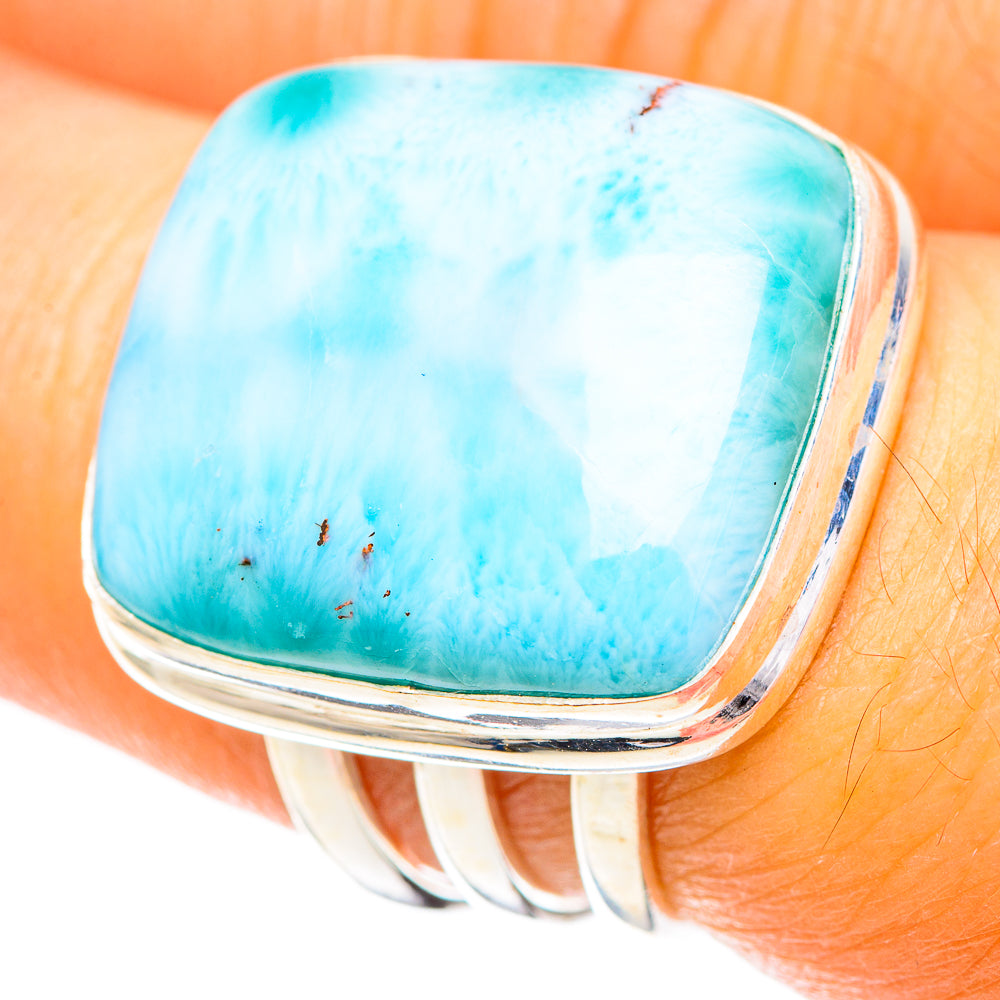 Larimar Rings handcrafted by Anasilvercos - RING108666