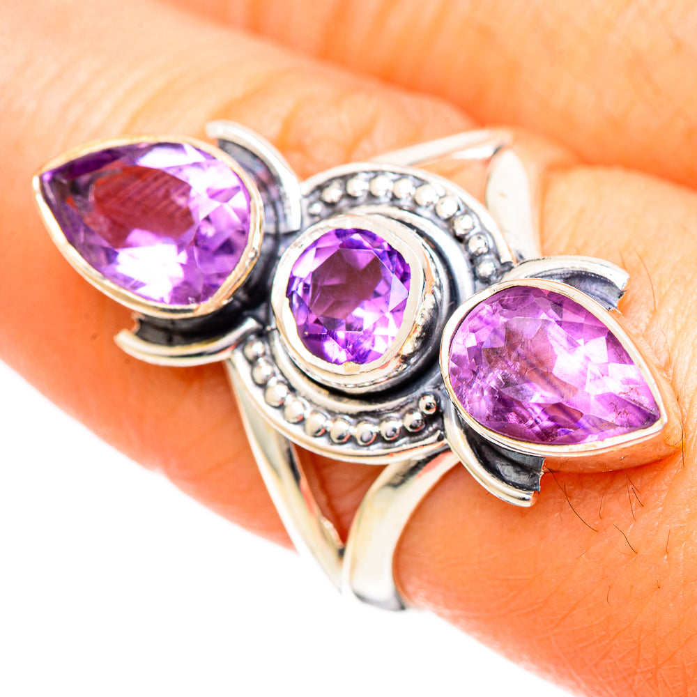 Amethyst Rings handcrafted by Anasilvercos - RING108684