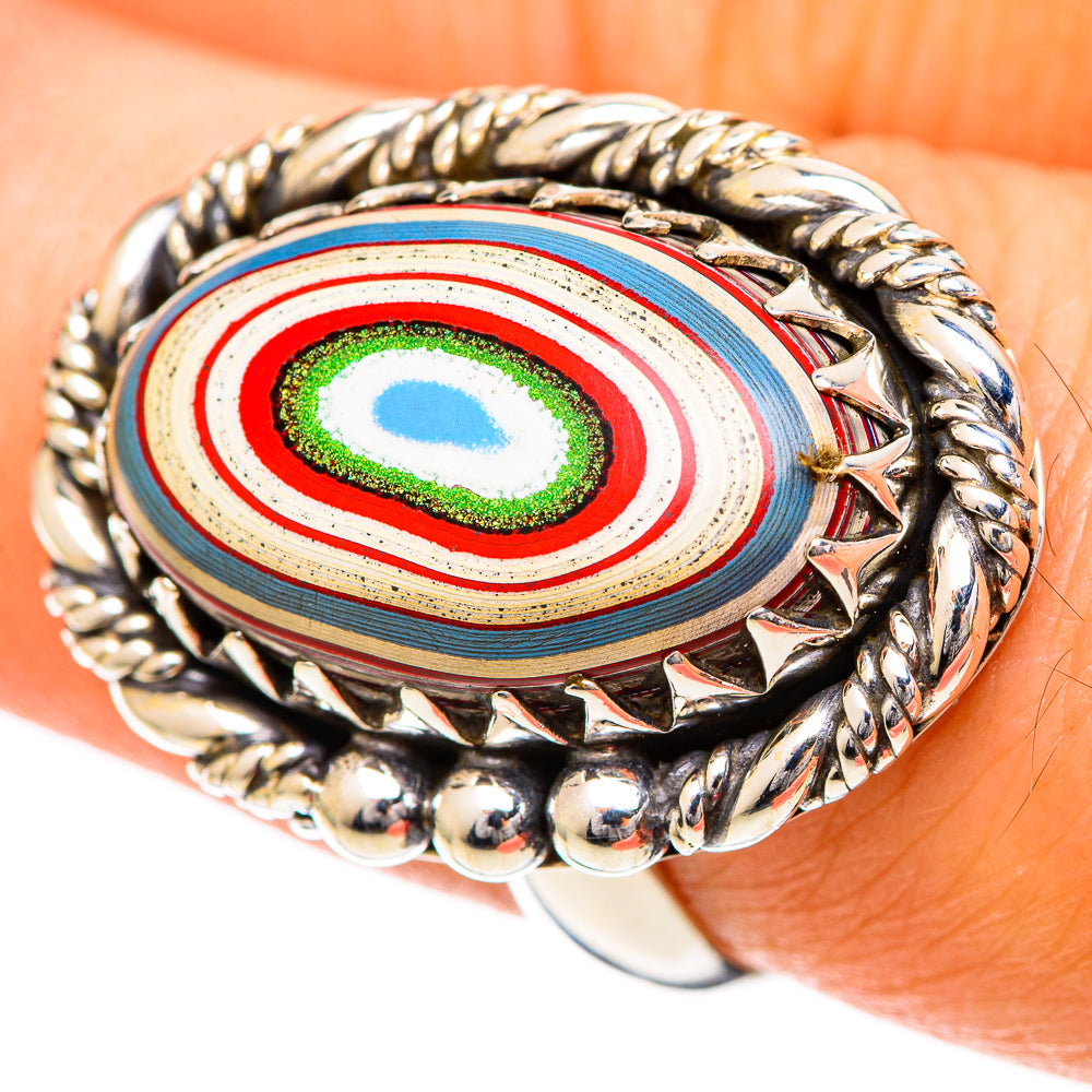 Fordite Rings handcrafted by Anasilvercos - RING108695