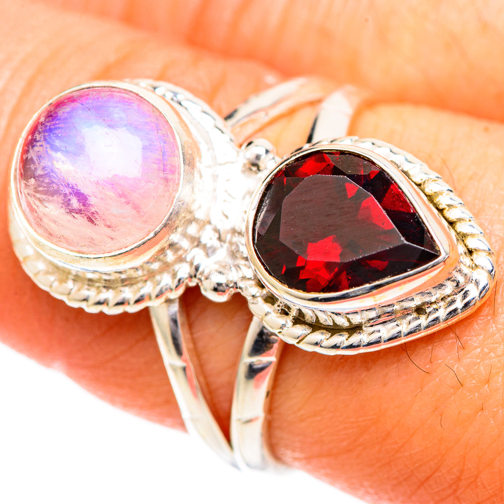Garnet Rings handcrafted by Anasilvercos - RING108696