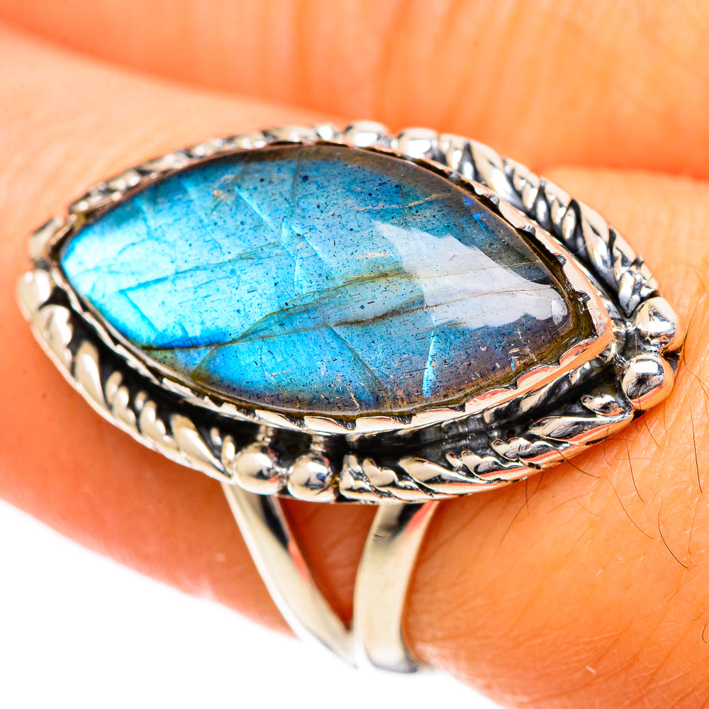 Labradorite Rings handcrafted by Anasilvercos - RING108700