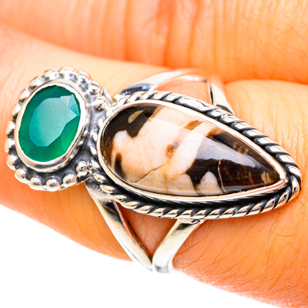 Peanut Wood Jasper Rings handcrafted by Anasilvercos - RING108711
