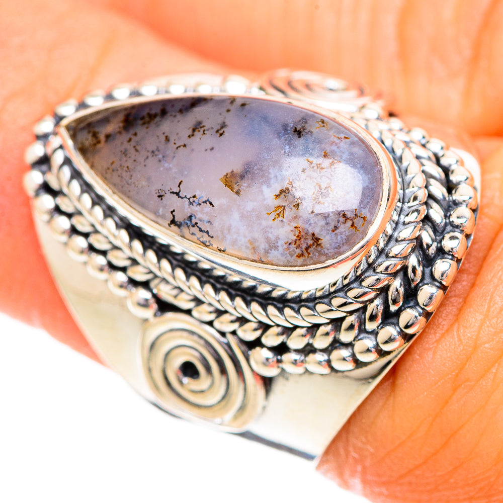 Dendritic Opal Rings handcrafted by Anasilvercos - RING108725