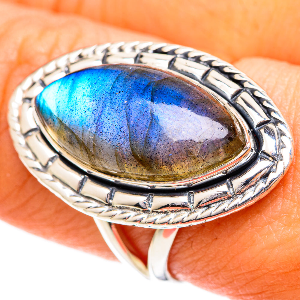 Labradorite Rings handcrafted by Anasilvercos - RING108731