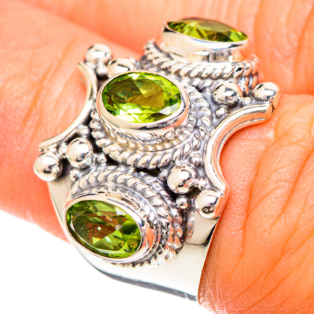 Peridot Rings handcrafted by Anasilvercos - RING108739