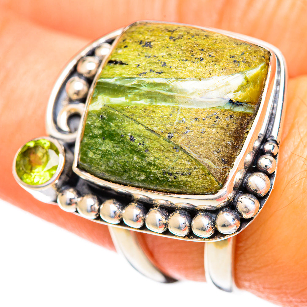 Rainforest Jasper Rings handcrafted by Anasilvercos - RING108740
